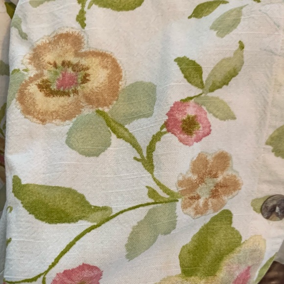 Sz 14/16 90’s Vintage Watercolor Linen Blend top - Picture 8 of 12